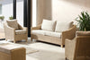 Dijon Natural Rattan 3 Seater Sofa 3pc Suite