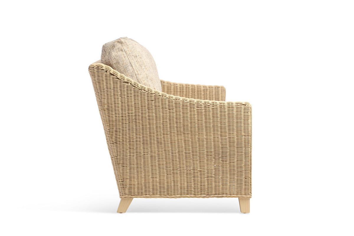 Dijon Natural Wash Cane 3 Seater Sofa