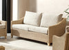 Dijon Natural Wash Cane 3 Seater Sofa