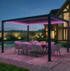 Coral 3x4m Pergoal with LED Lighting- Grey Frame