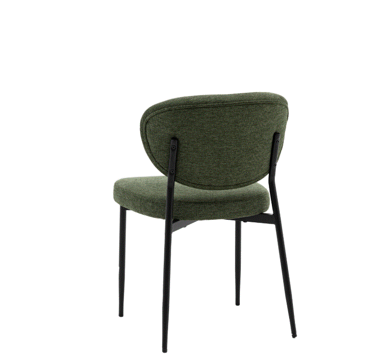 Orlando Green Fabric Dining Chair (set of 2)