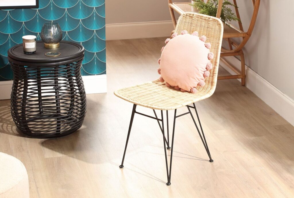Set of 2 Natural Porto Dining Chair