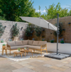 Halo 3m Round Rotating Cantilever Parasol in Grey