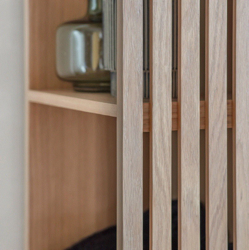 Okayino Oak Open Wardrobe
