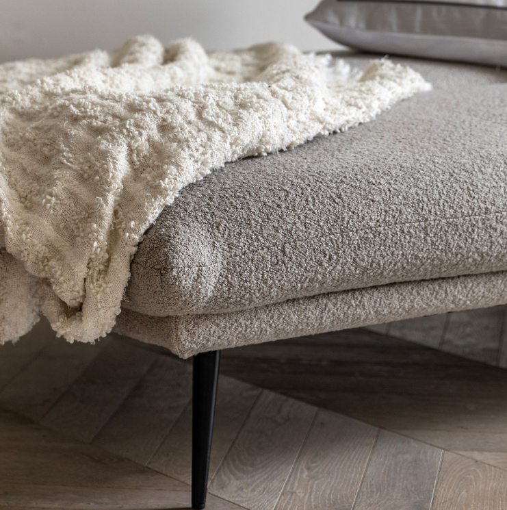 Durban Plush Sofa Bed in Light Grey