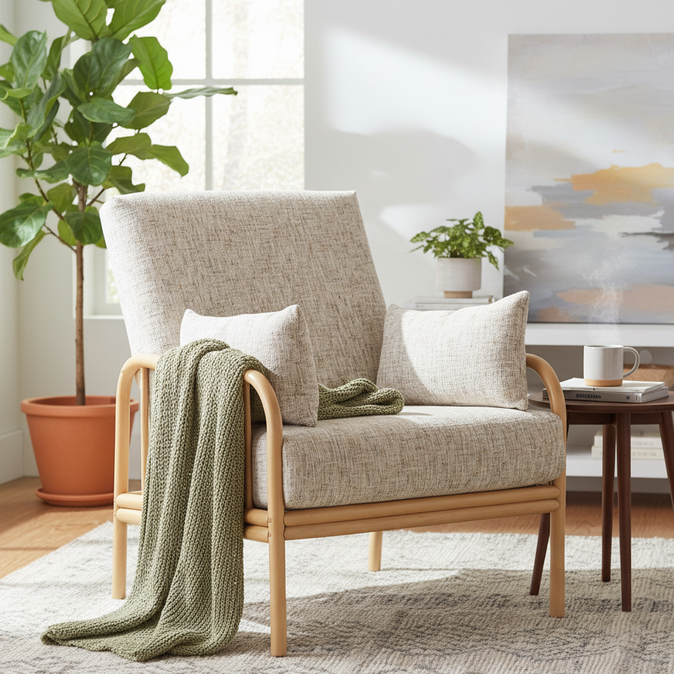 Aspen Light Oak Armchair