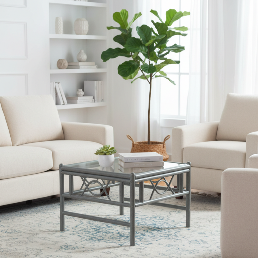Bali Grey Cane Coffee Table