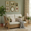 Opera Light Oak Cane 3 Seater Sofa