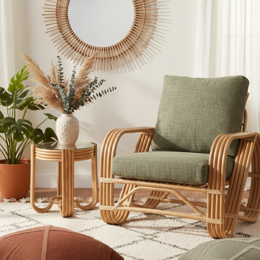 Desser Natural Pretzel Lamp Table - Modern Elegance