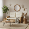 Turin Light Oak Cane 3 Seater Sofa