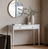 Accito White 2 Drawer Console Table