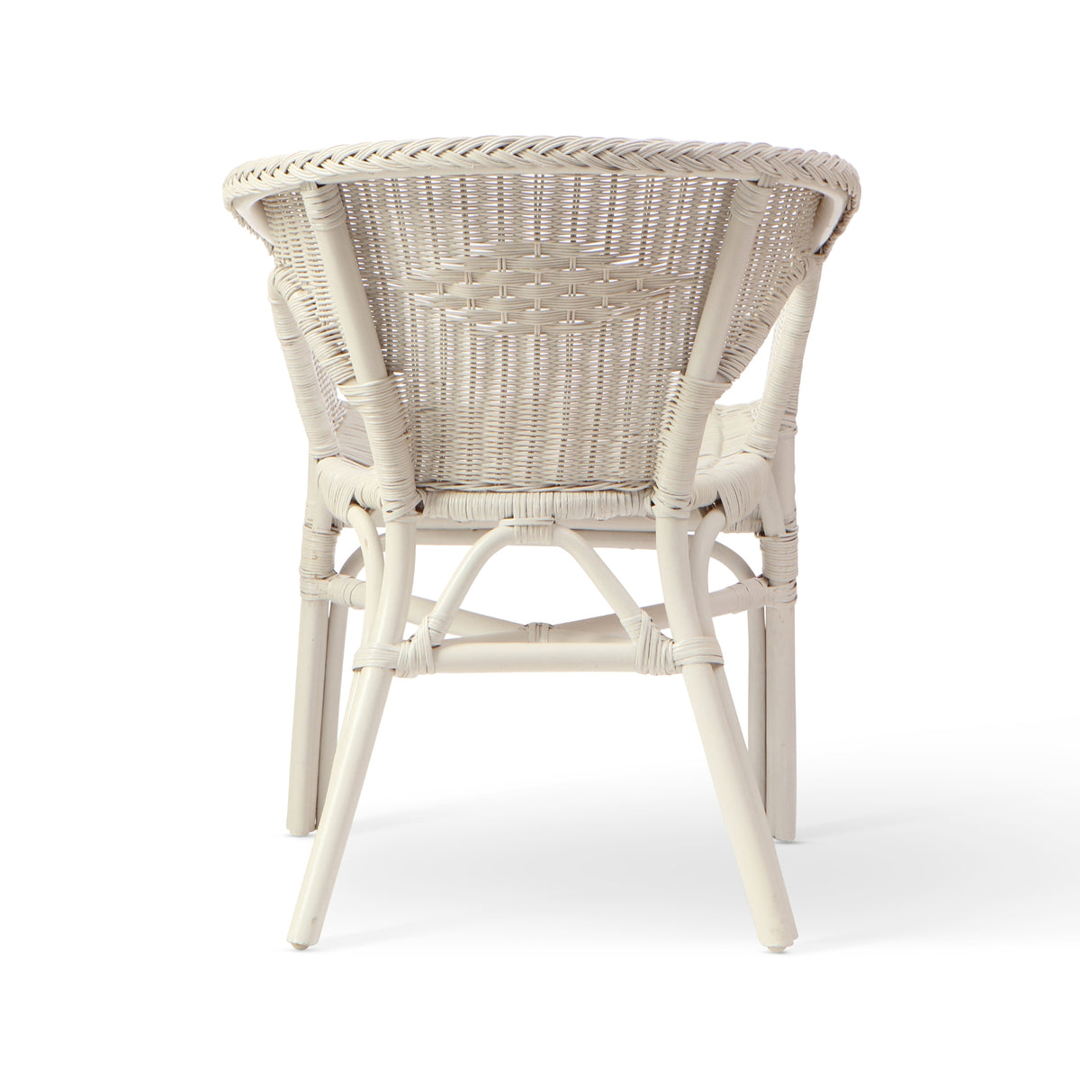 Adults Small Wicker Loom Chair - White