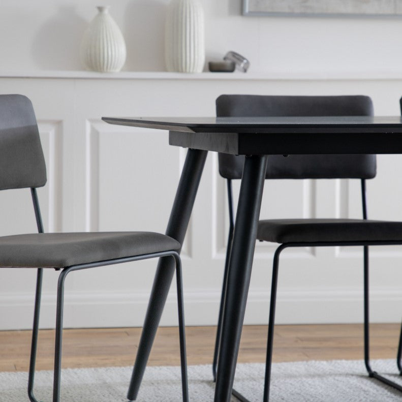 Alfie Dining Table in Black