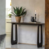 Arton Dark Mango Wood Hallway Console Table