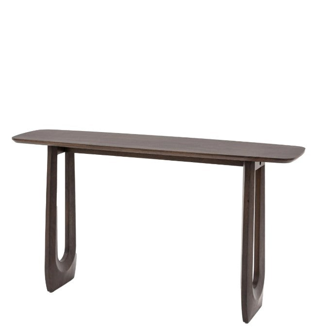 Arton Dark Mango Wood Hallway Console Table