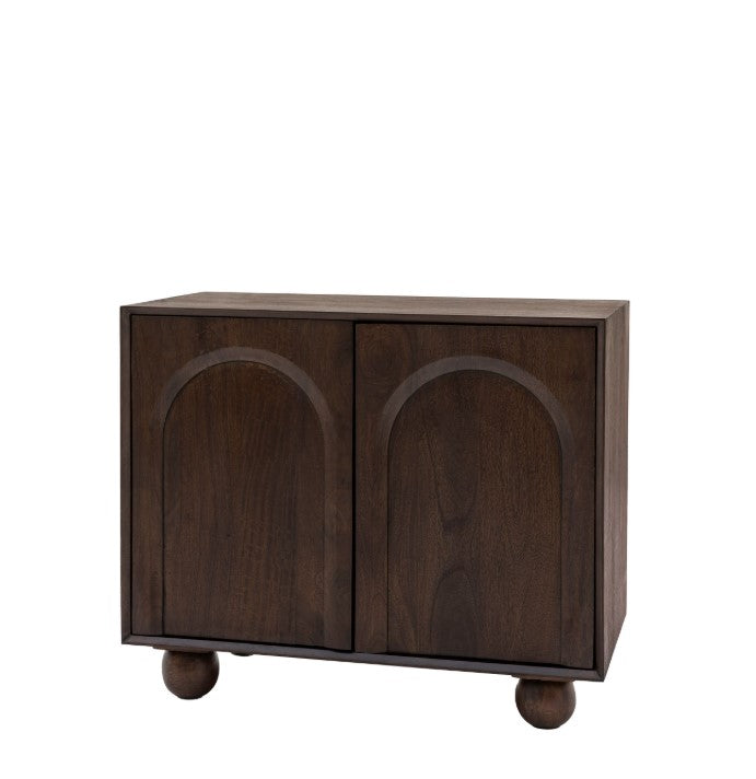 Arc Mango Wood 2 Door Hallway Sideboard Cabinet
