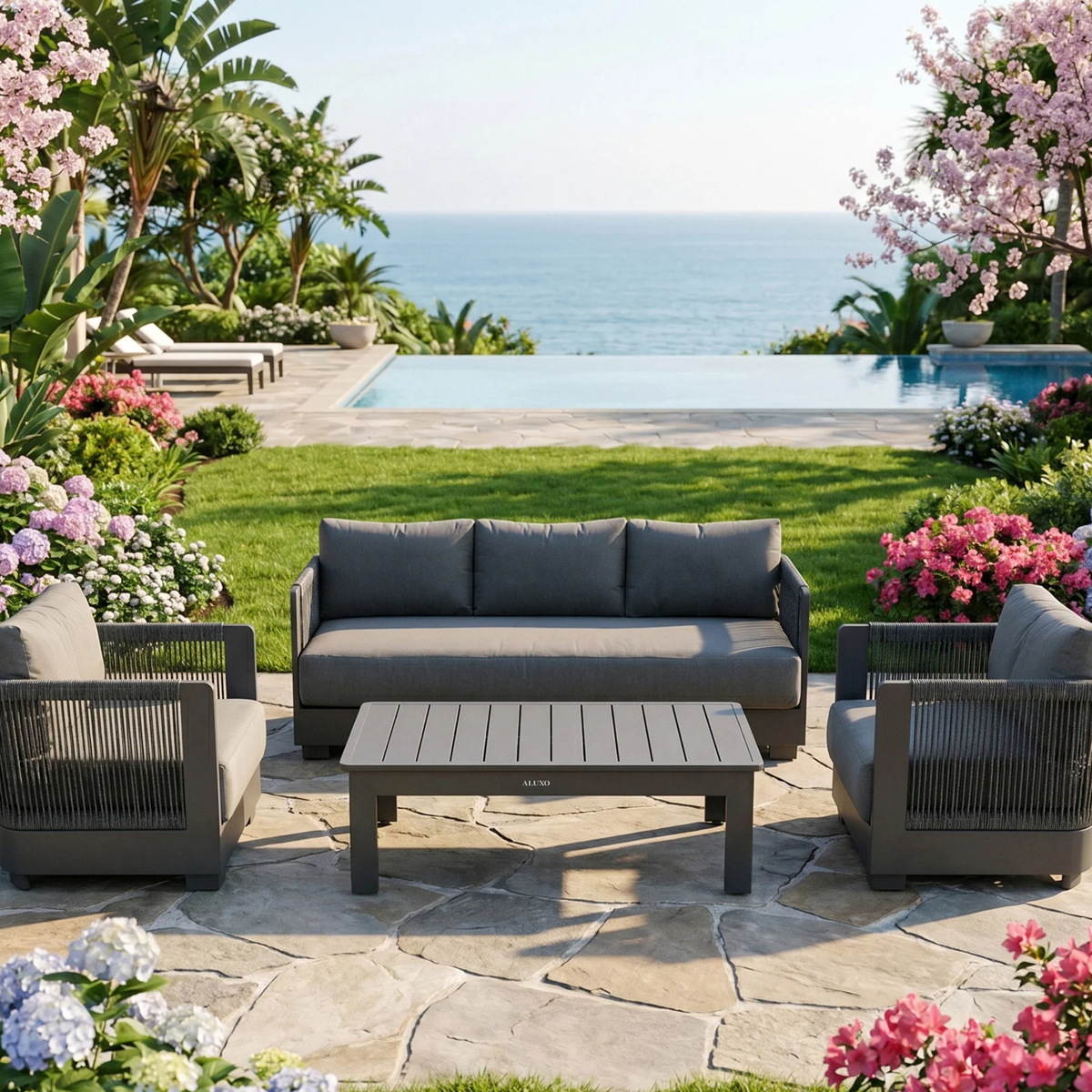 Ardem Outdoor Lounge Set - Onyx - 5 Seater