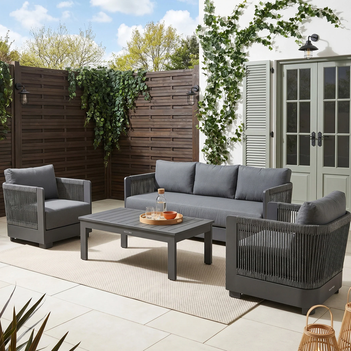 Ardem Outdoor Lounge Set - Onyx - 5 Seater