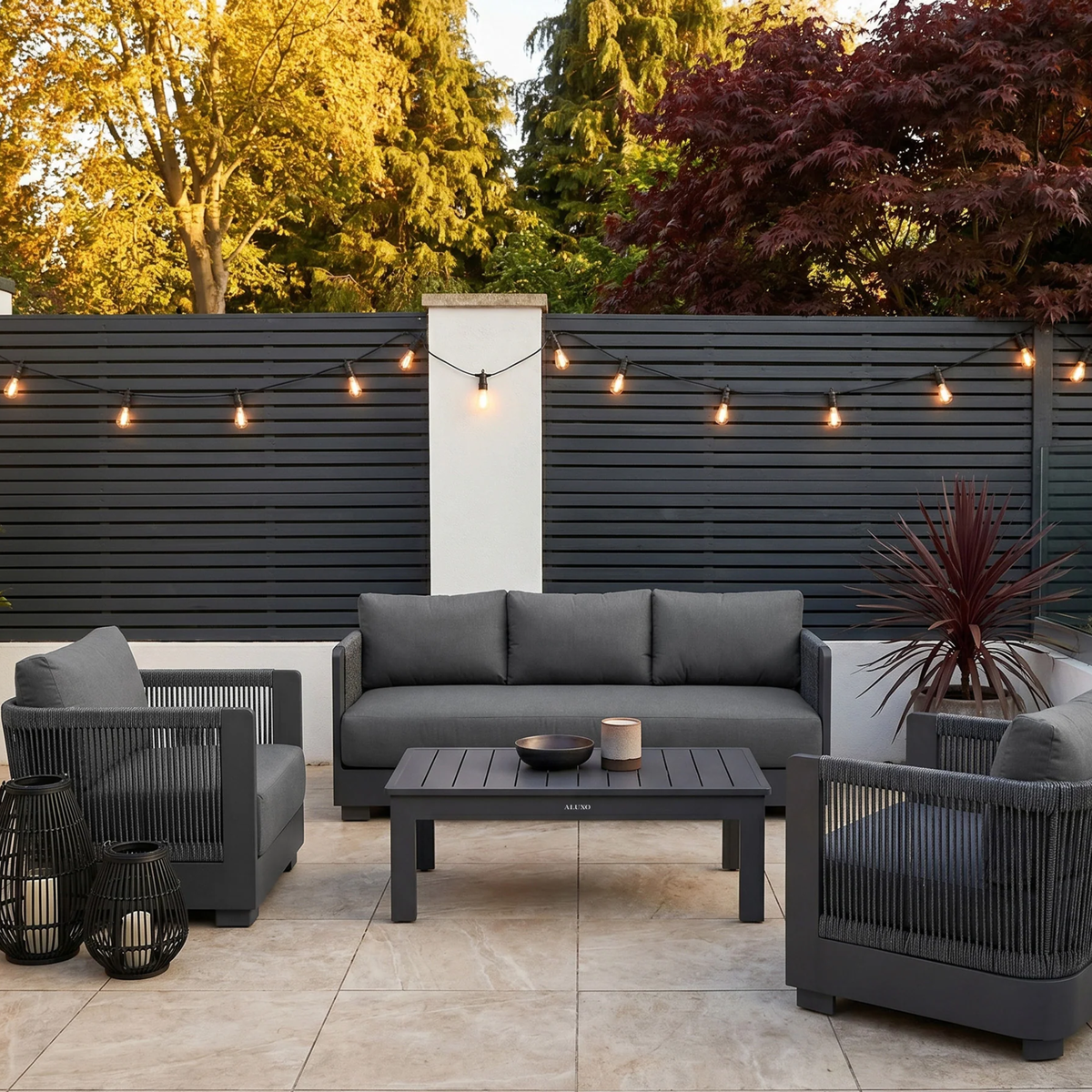 Ardem Outdoor Lounge Set - Onyx - 5 Seater