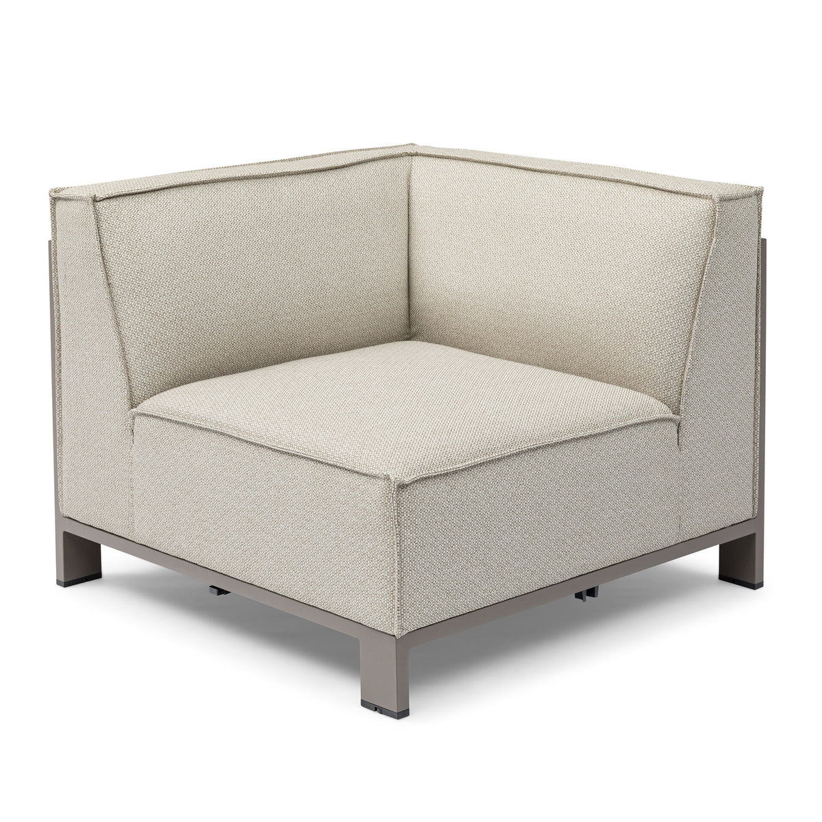 Arilla Medium Corner Sofa Set With Square Coffee Table - Latte