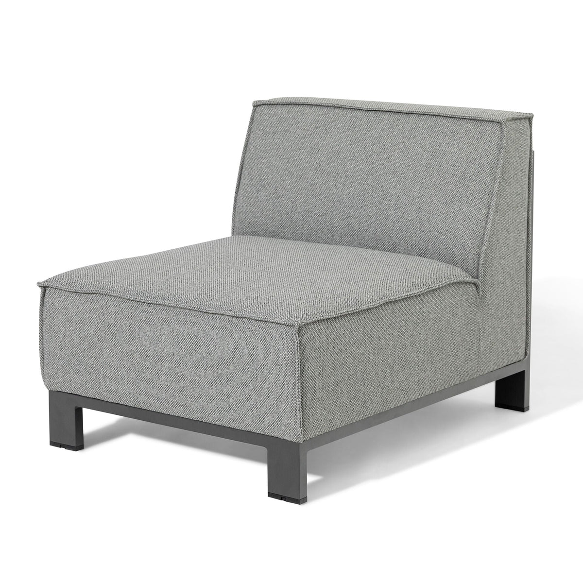 Arilla Medium Corner Sofa Set With Square Coffee Table - Zinc Grey
