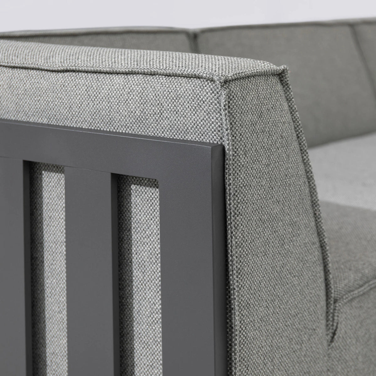 Arilla Medium Corner Sofa Set With Square Coffee Table - Zinc Grey