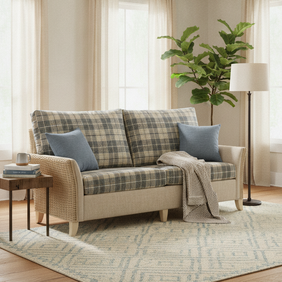 Arlington 3 Seater Sofa in Heather Sky