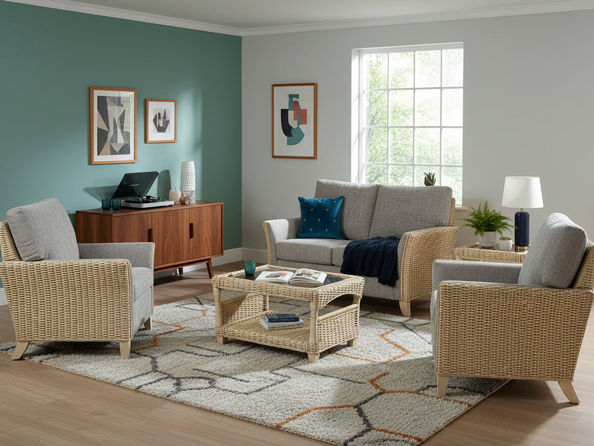 Arlington 2-Seater 3pc Suite | Modern Rattan Living Set