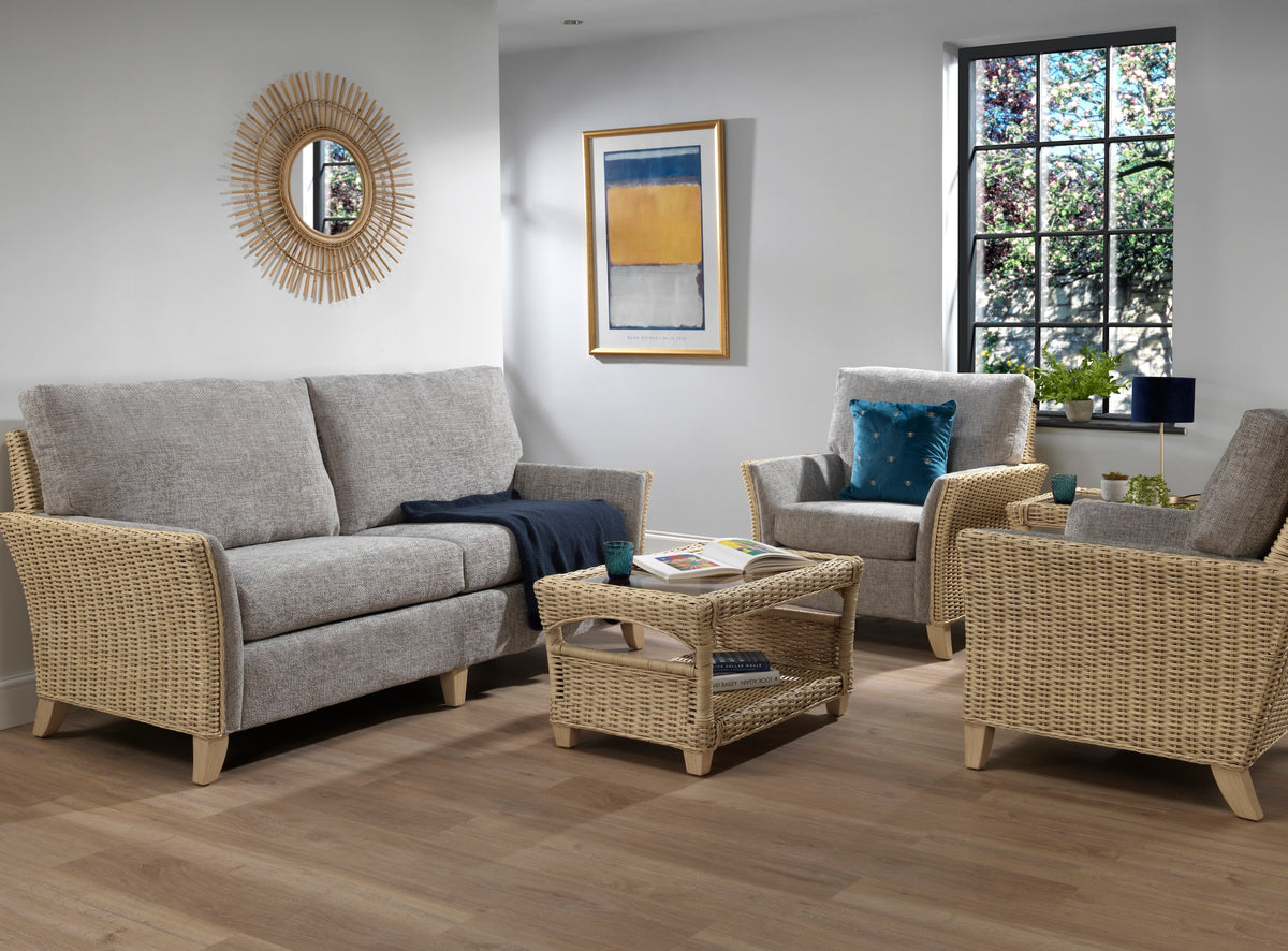 Arlington 3-Seater 3pc Suite | Modern Rattan Living Set