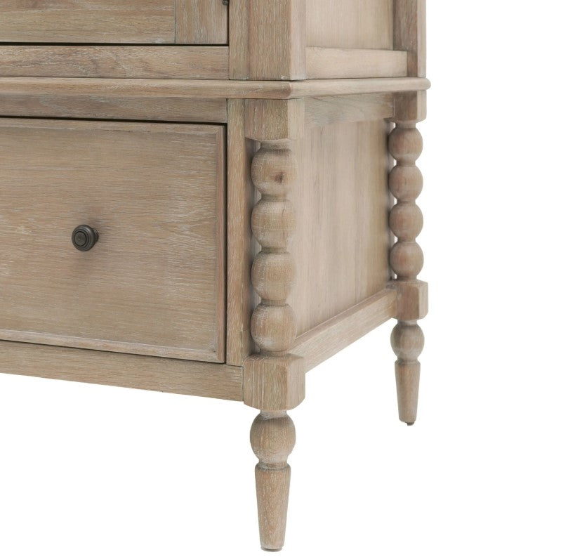 Artisan 2 Door 1 Drawer Wardrobe - Natural