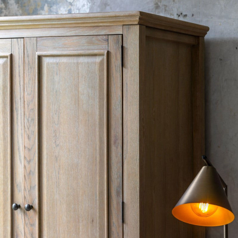 Artisan 2 Door 1 Drawer Wardrobe - Natural