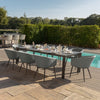 Aruba 10 Seat Extending Dining Set - Zinc Grey