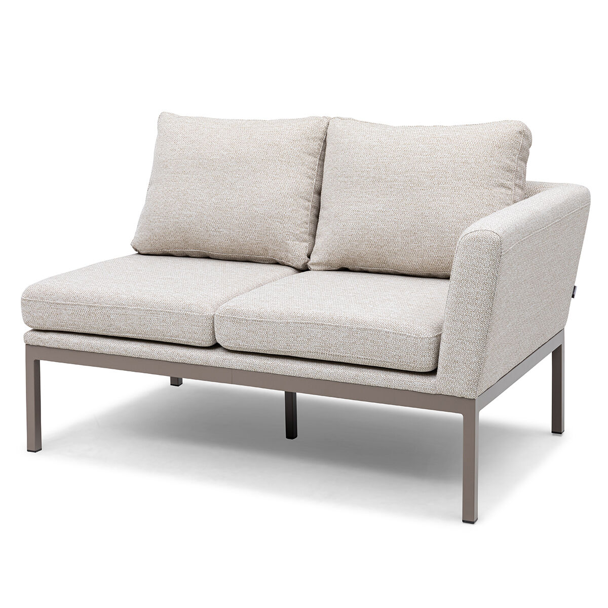 Aruba Square Corner Dining Set with Rising Table - Latte