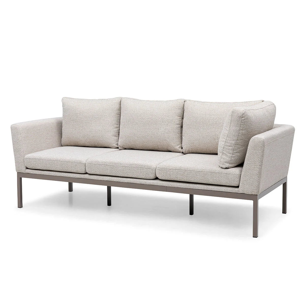 Aruba Square Corner Dining Set with Rising Table - Latte