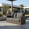 Ascot Rattan Outdoor 3-seater Sofa with Grey Cushion