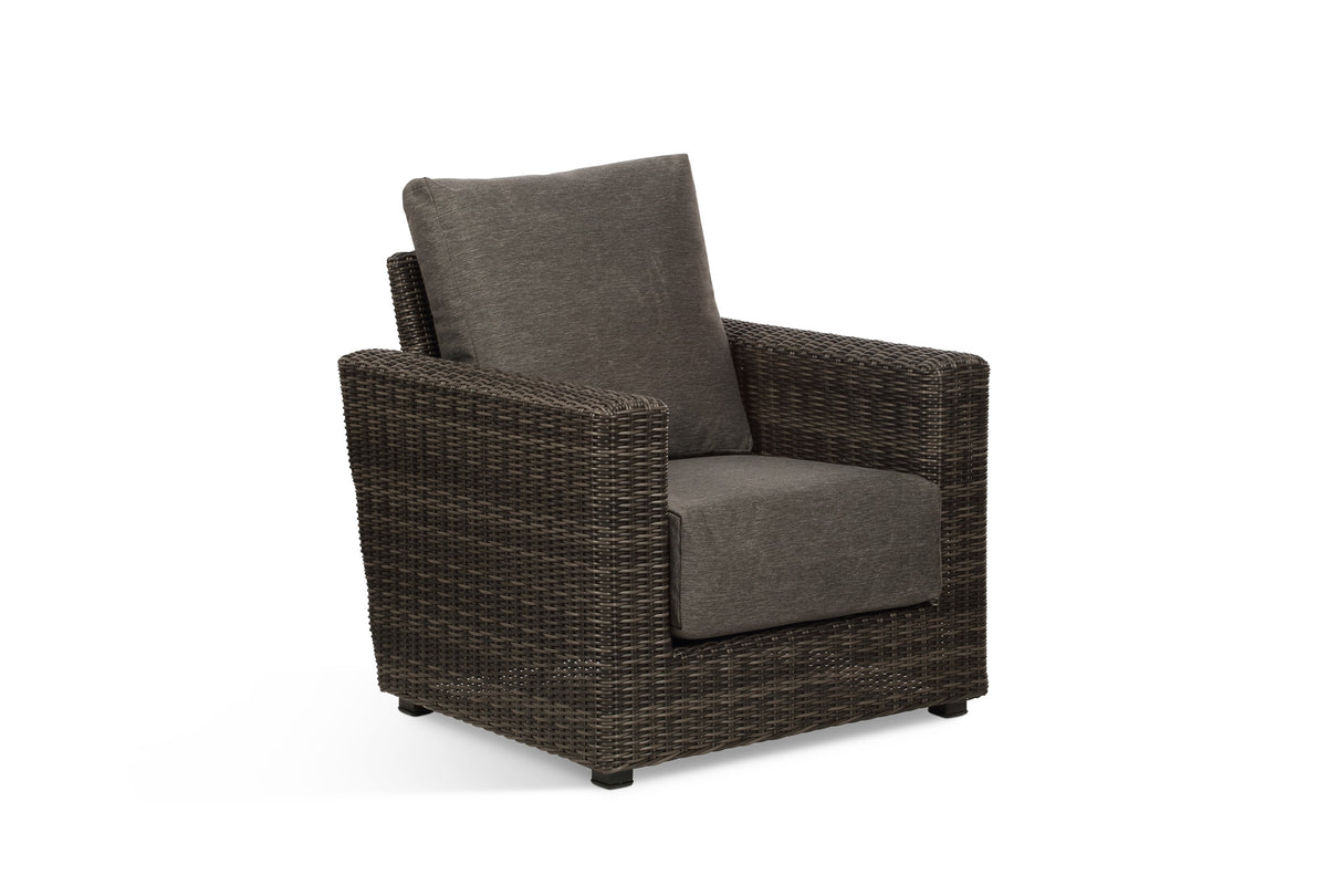 Ascot Rattan Outdoor Armchair with Grey Cushion