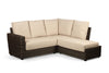 Ascot Rattan Outdoor LHF Corner Sofa with Beige Cushion