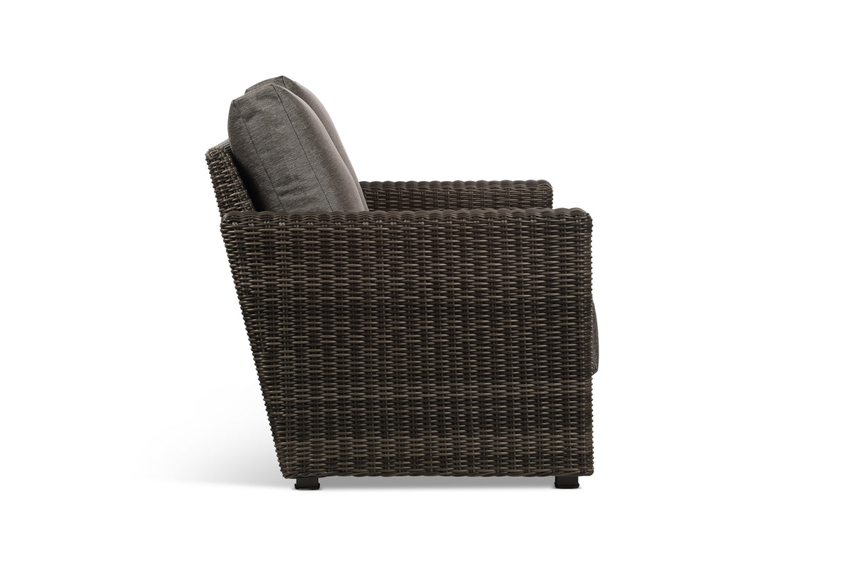 Ascot Rattan Outdoor 2-seater Sofa with Grey Cushion