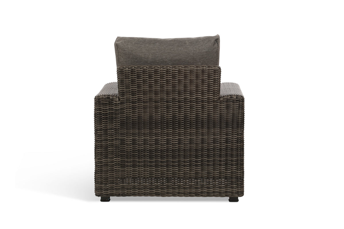 Ascot Rattan Outdoor Armchair with Grey Cushion