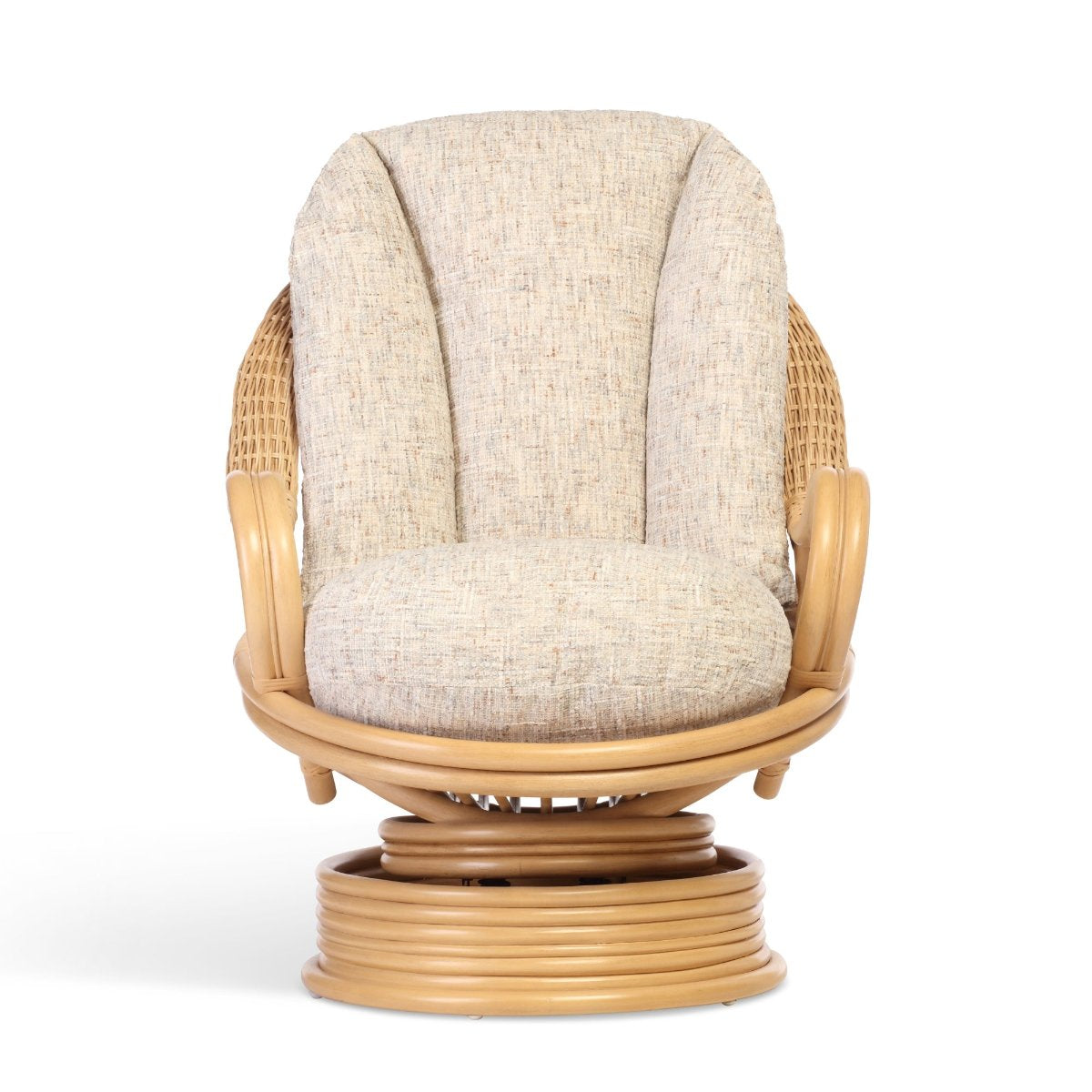 aspen light oak deluxe swivel rocker chair