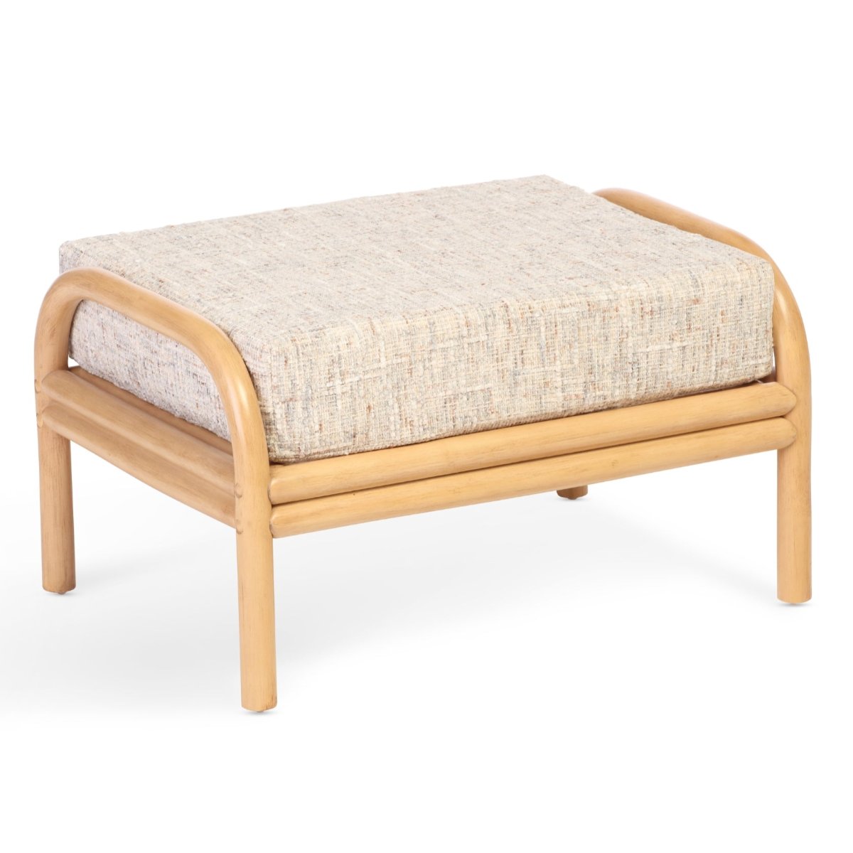 aspen light oak footstool