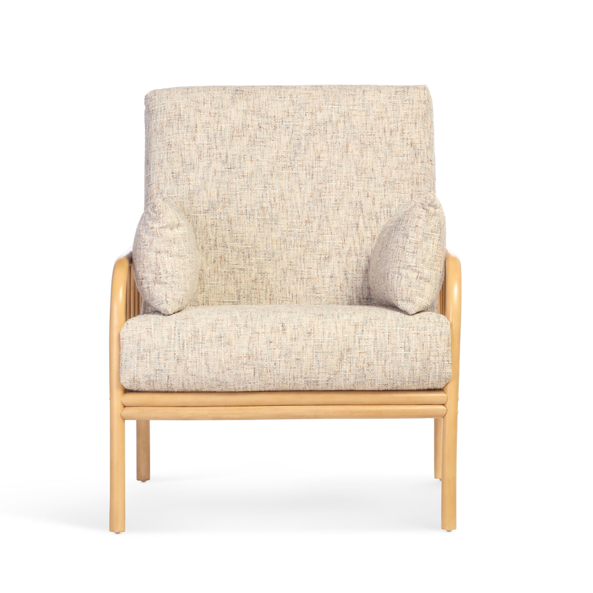 Aspen Light Oak 3-Seater Rattan Sofa Suite - Rustic Modern