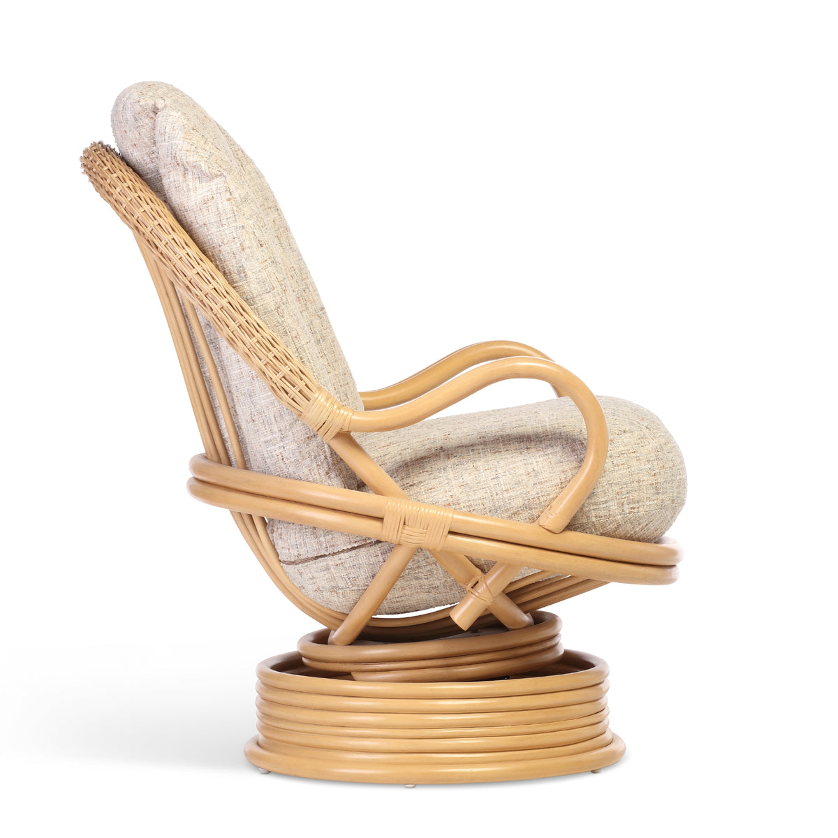 Aspen Light Oak Laminated Swivel Rocker