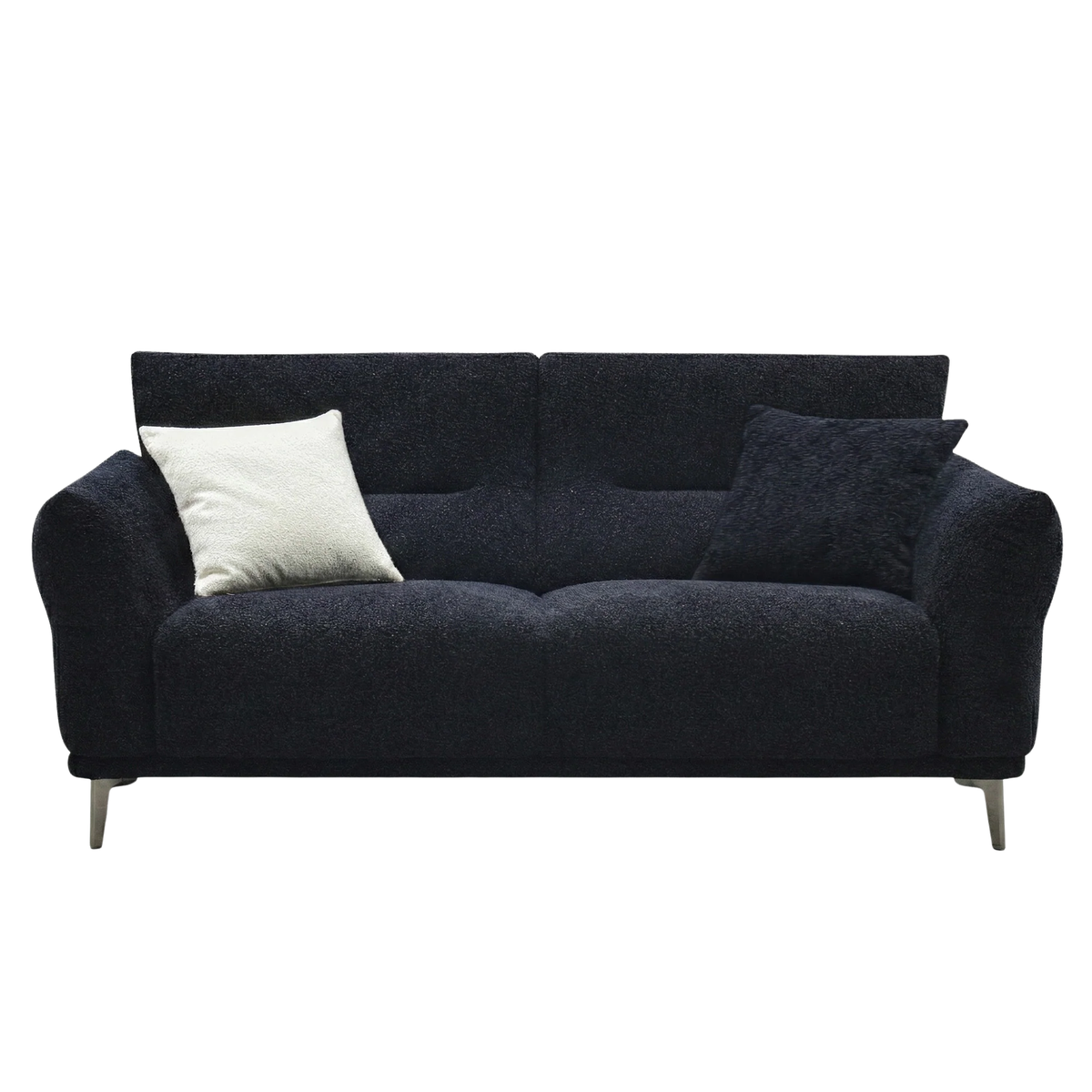 Aveline 3-Seater Sofa in Black Lux Boucle
