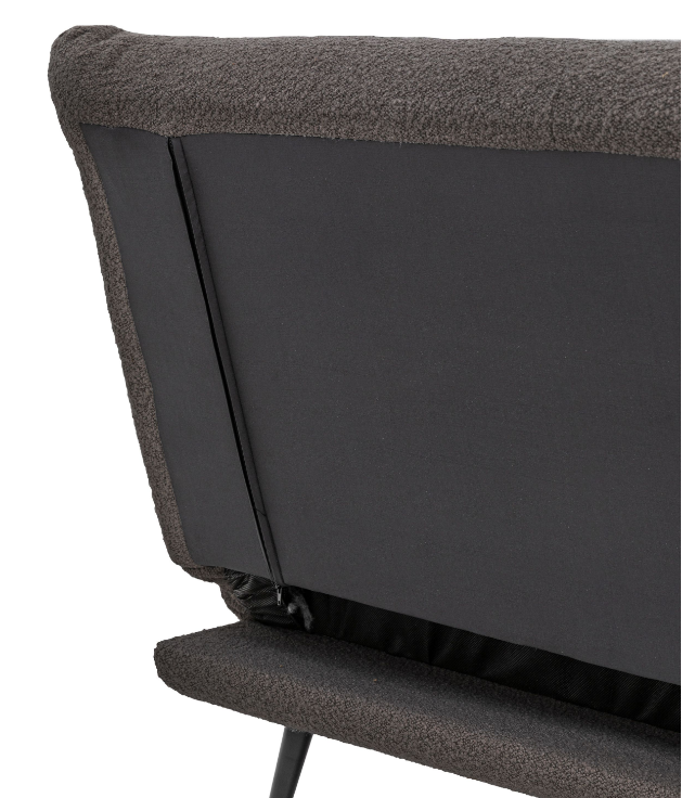 Durban Plush Sofa Bed in Dark Grey