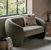 Corfu Curved Sofa in Green