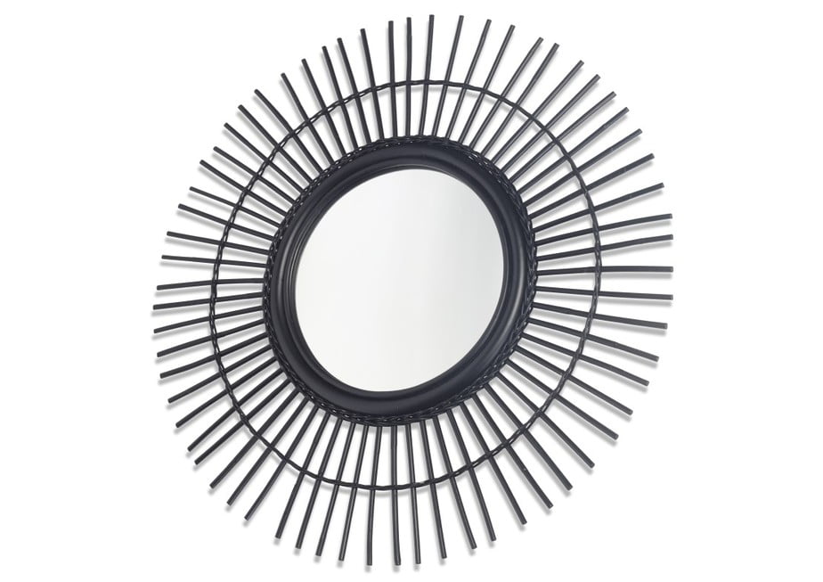 BLACK-ROUND-RATTAN-MIRROR