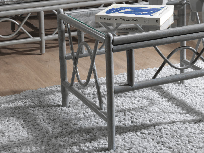 bali grey cane coffee table