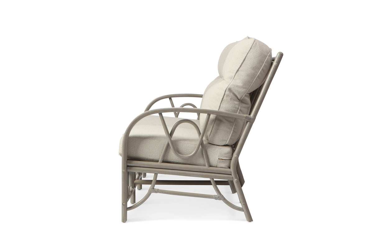 Bali Grey Cane 3 Seater Sofa