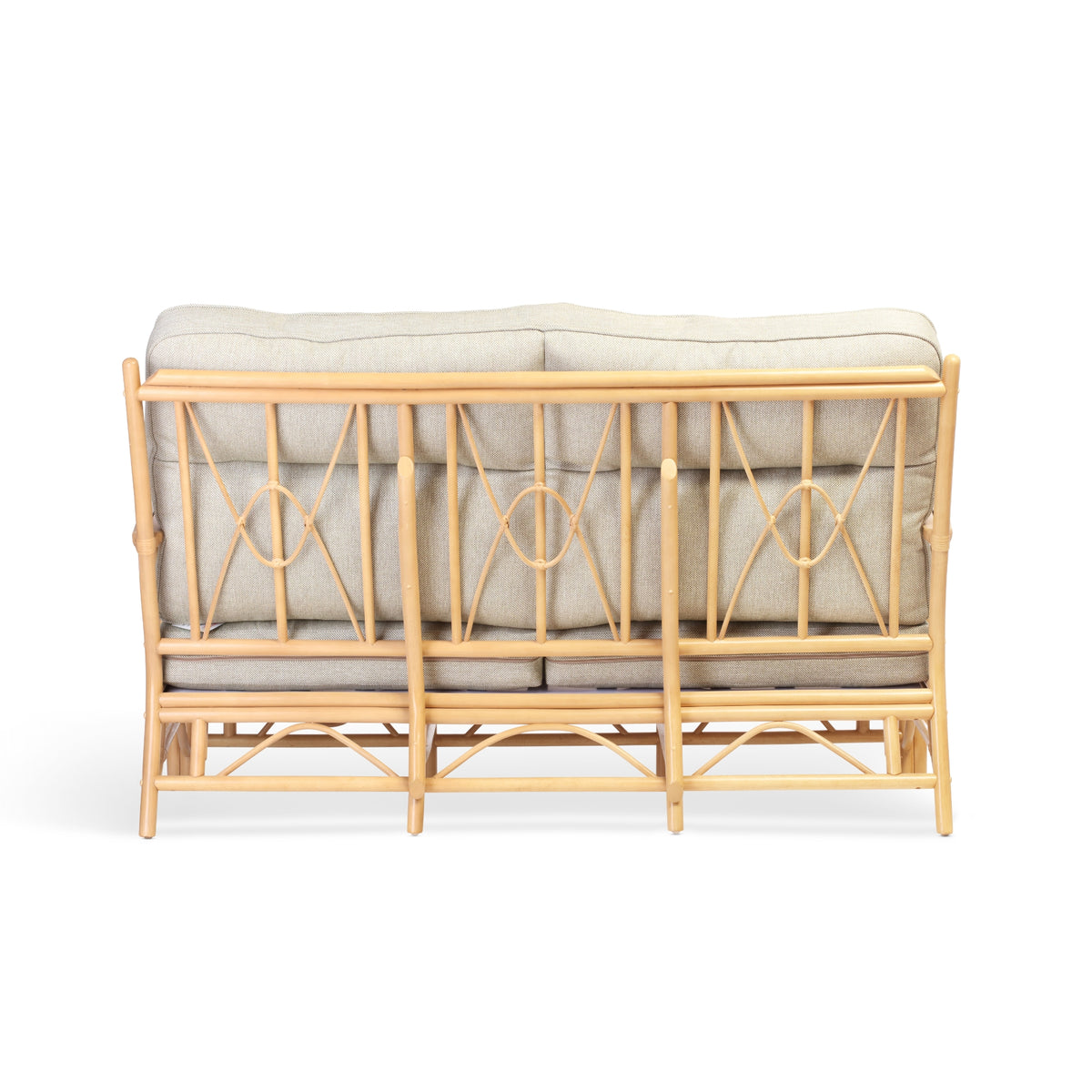 Bali Light Oak Cane 3 Seater Sofa